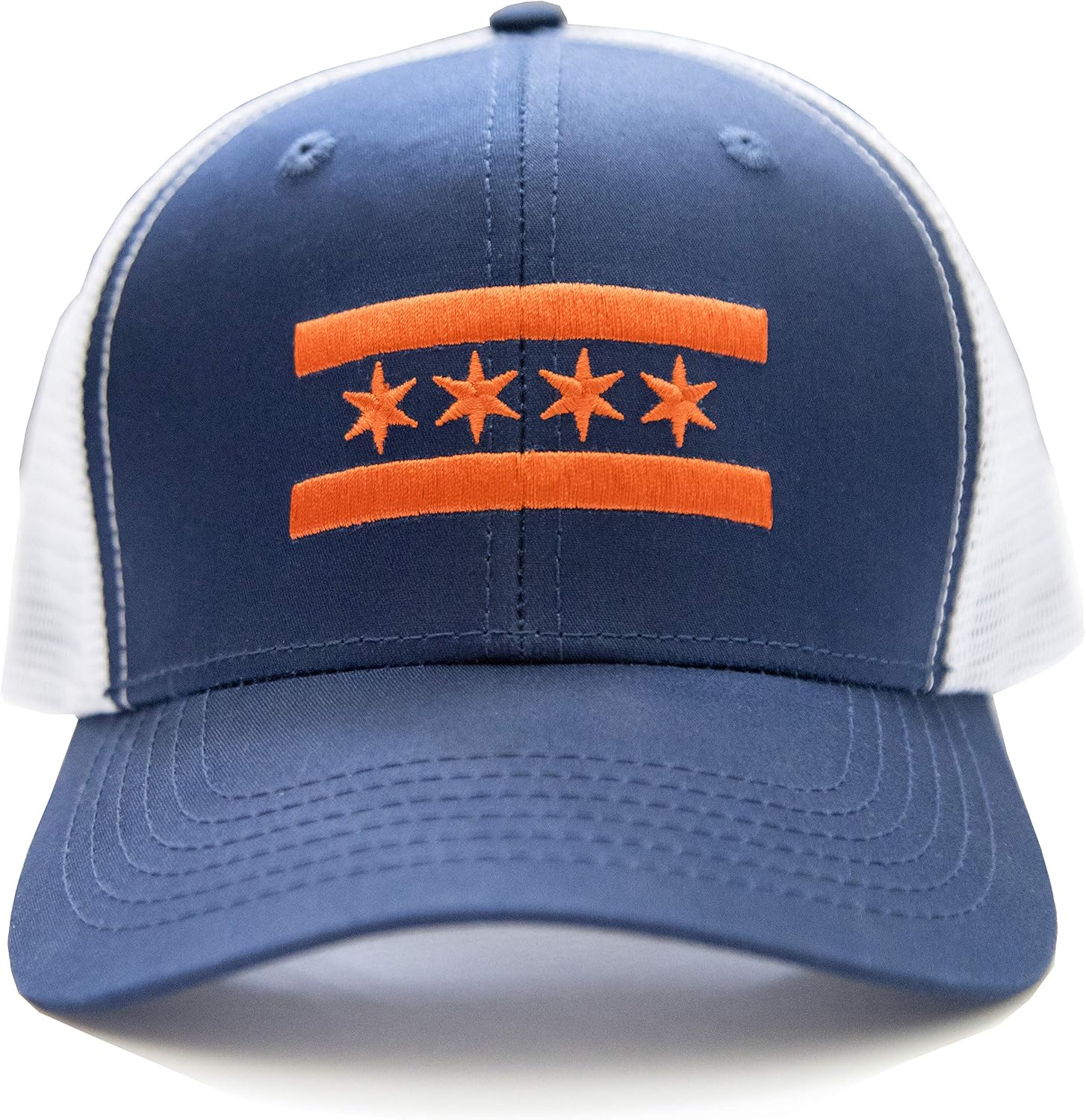 国际领带州旗帽 chicago flag orange standard  亚马逊中国 服饰
